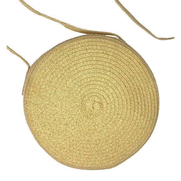 Y2K Bohemian Round Woven Natural Straw Shoulder Bag - Picture 6 of 10